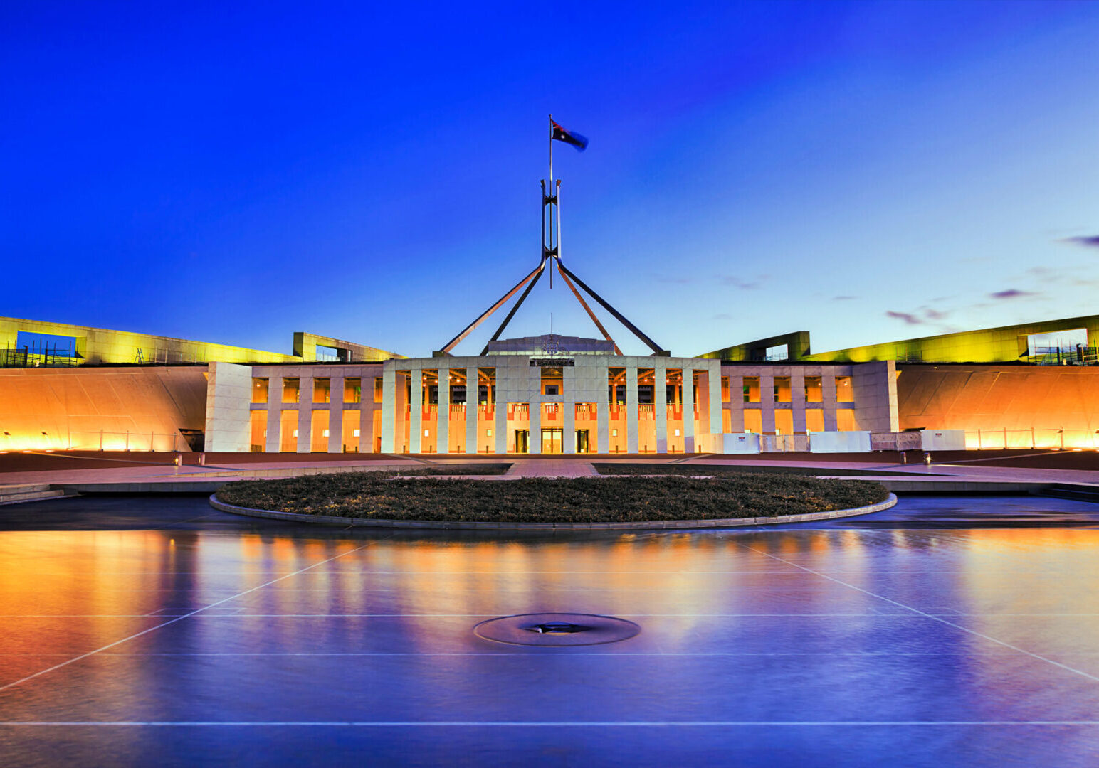 Facade,Of,New,Parliament,House,In,Canberra,On,Capitol,Hill